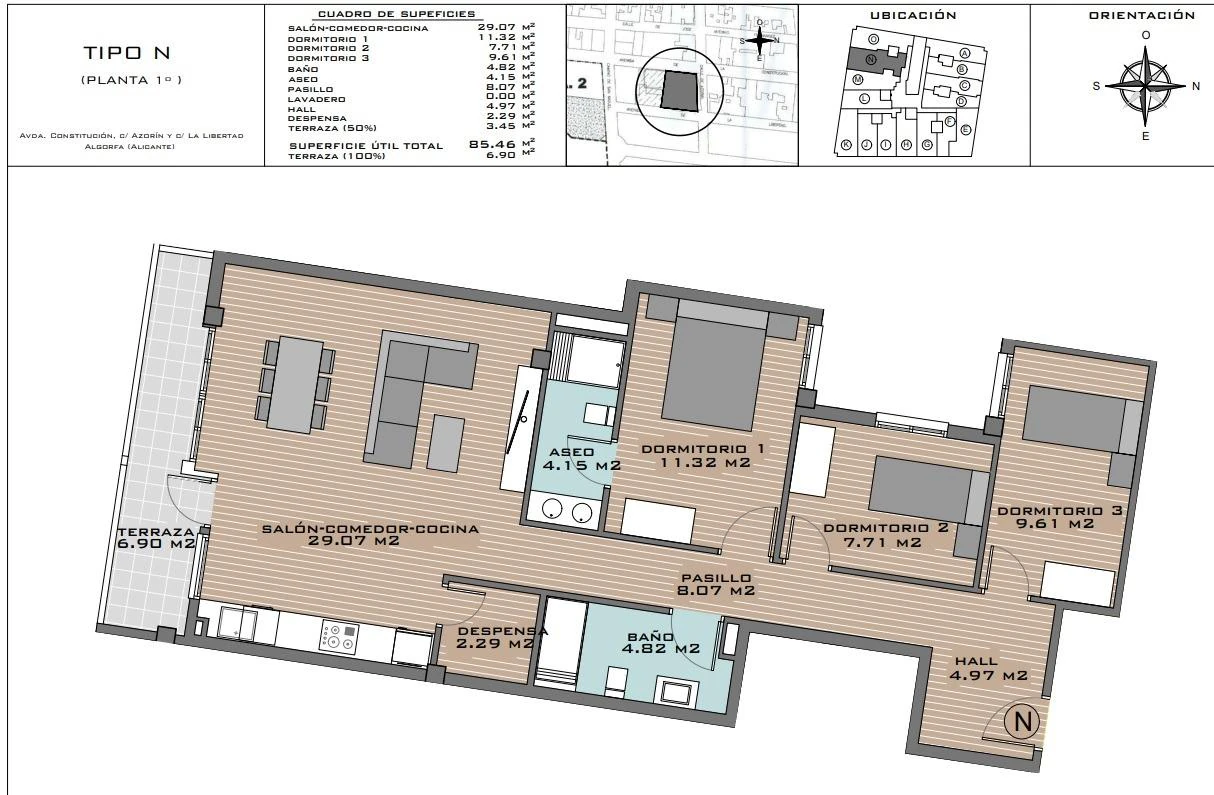 Appartement à la vente à Algorfa