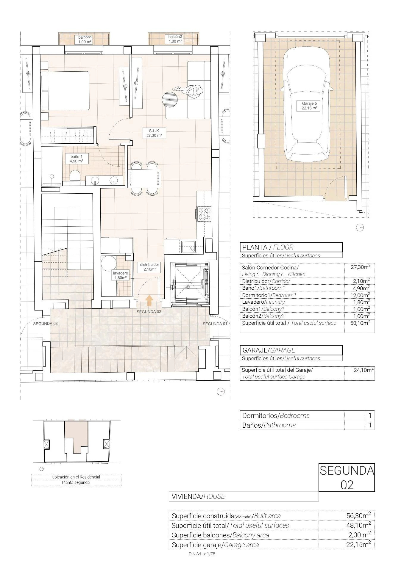 Apartment for sale in Hondón De Las Nieves