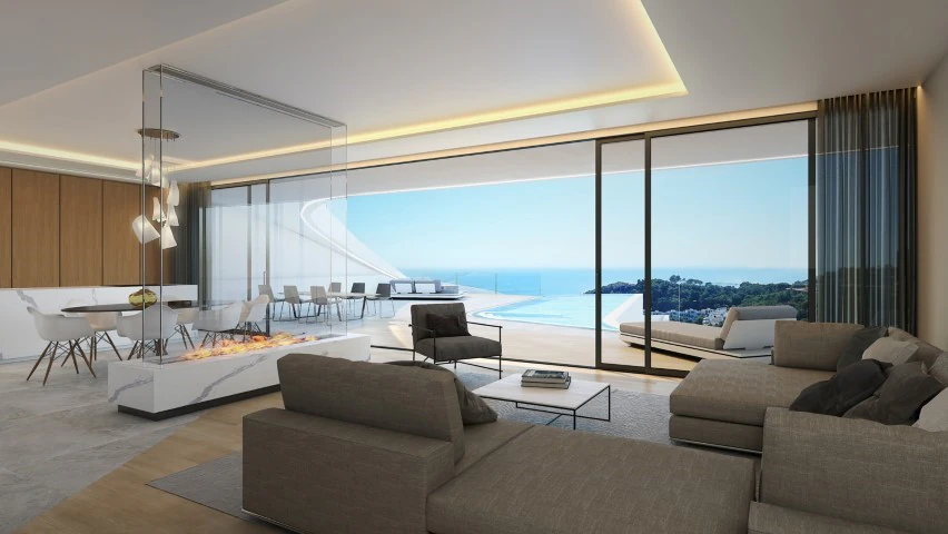 Villa til salgs i Altea Hills med havutsikt.