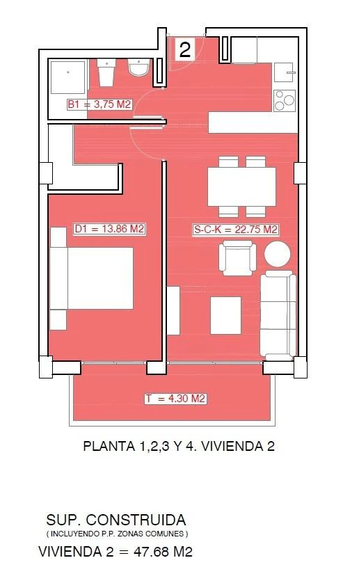 Apartment for sale in Torrevieja