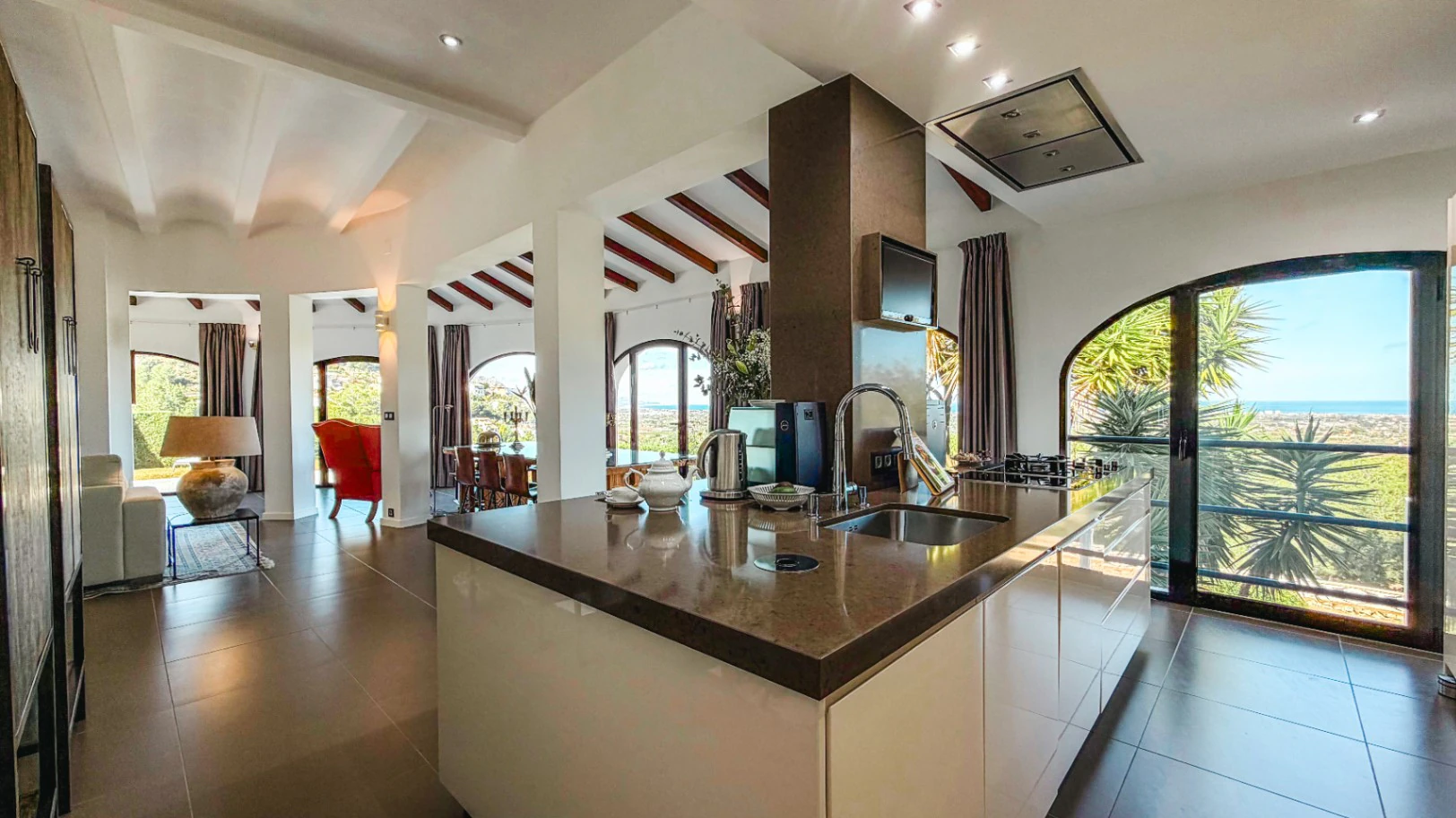 Elegant villa with panoramic sea views for sale in la Sella Golf Resort, Costa Blanca