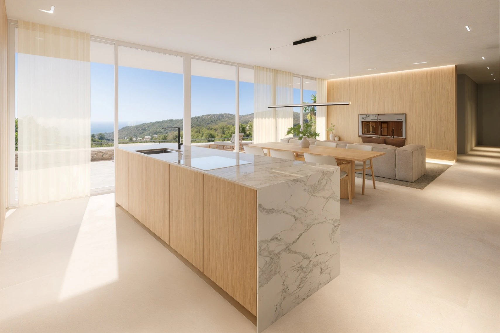 Modern villa in the Sella Golf Resort, Pedreguer, Costa Blanca, where luxury meets nature.
