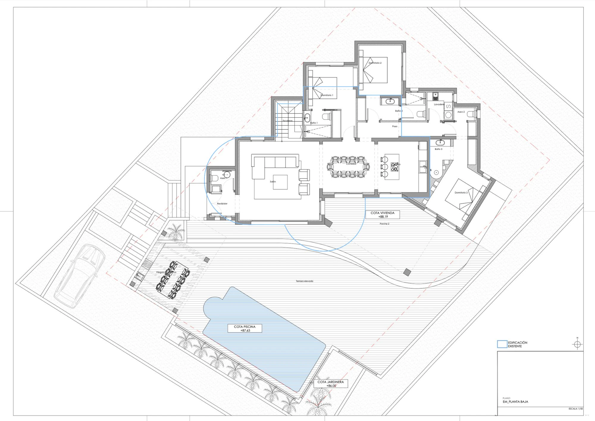 Exklusive Neubauvilla im Ibiza-Stil neben dem Ifach Golf Club – Benissa