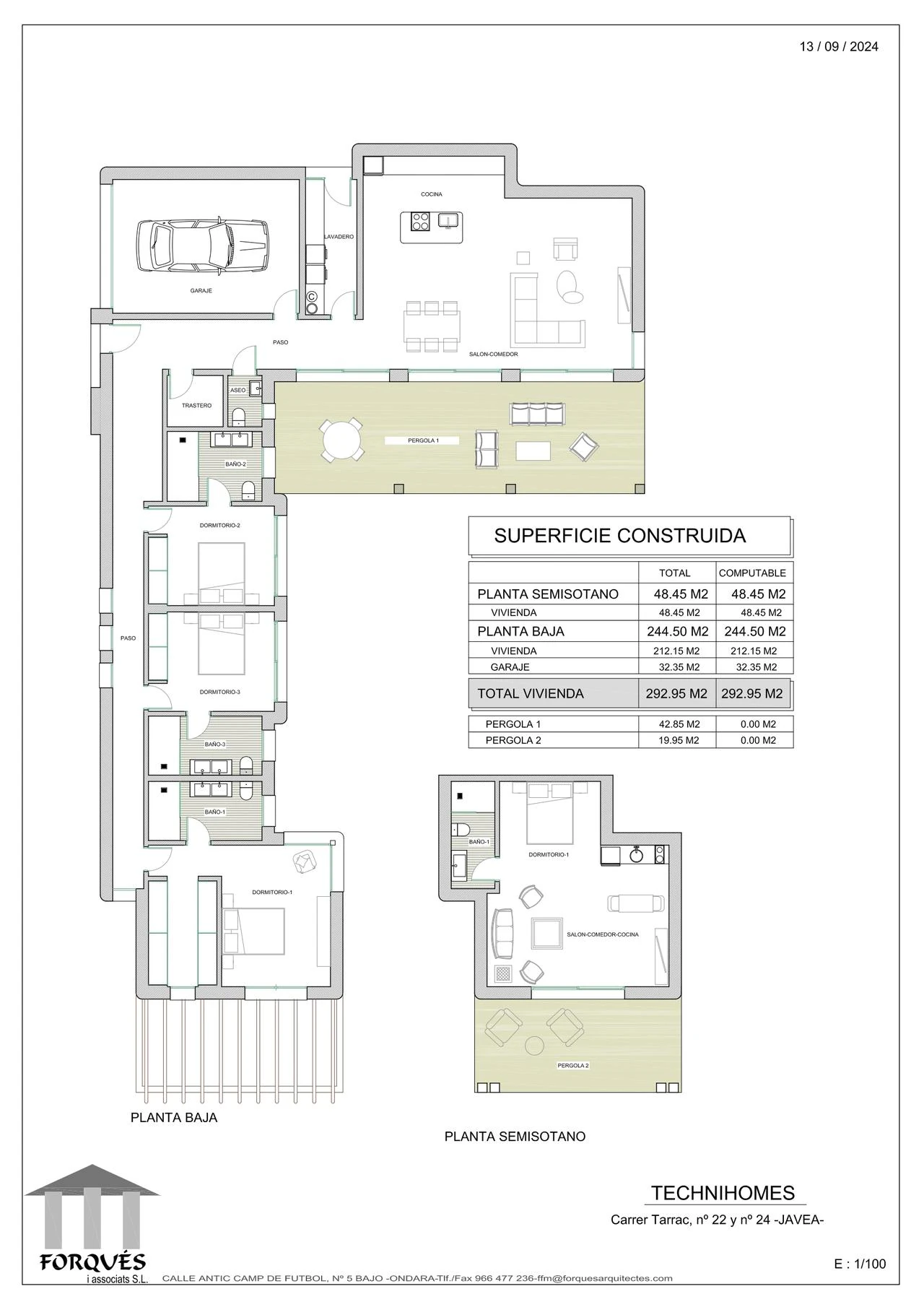 Impressive project of a new luxury villa in Jávea, Mongó area, Costa Blanca.