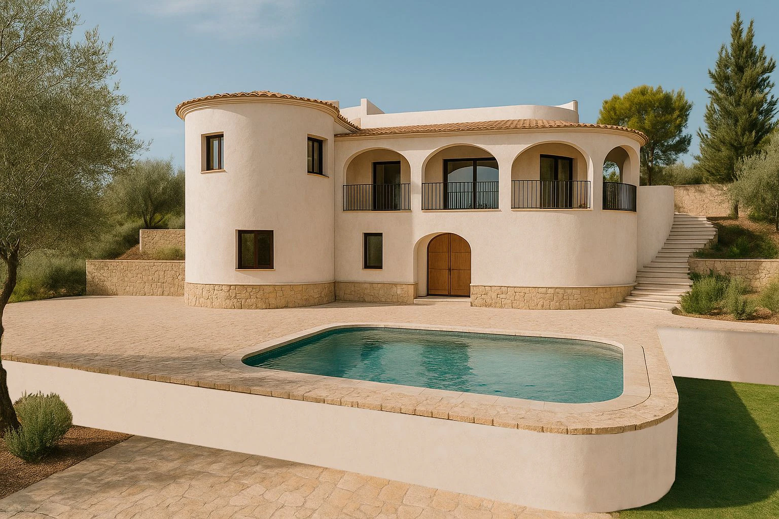 MIG98536 - Seaview villa for sale in Costa Nova, Jávea, 2 km from the beach and town center.