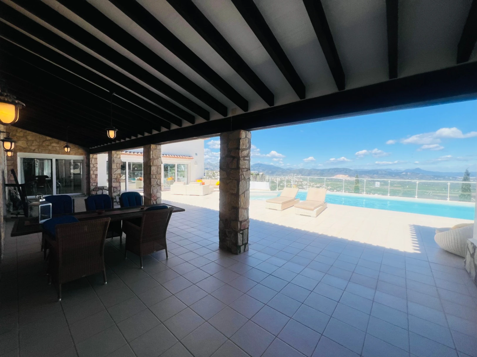 Spacious one-story villa with stunning views of the mountains and the sea in Monte Pego, Denia, Costa Blanca.