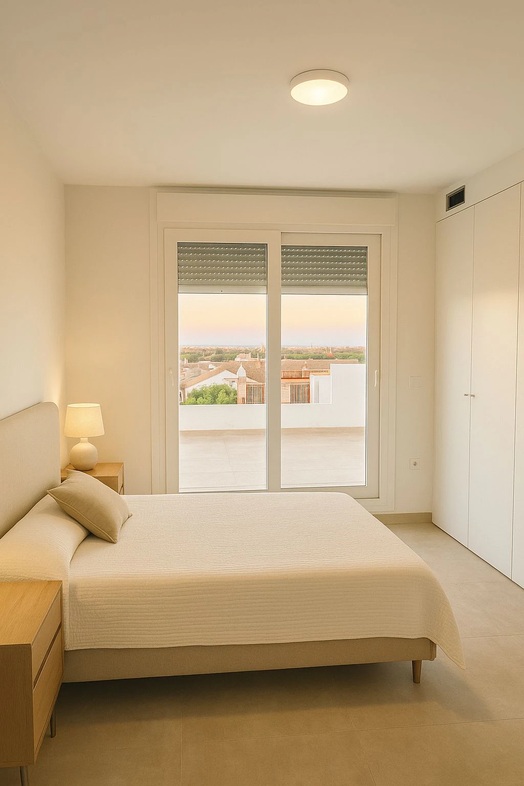 Fantastic unfurnished penthouse of recent construction for long-term rent in La Xara, Denia, Costa Blanca.