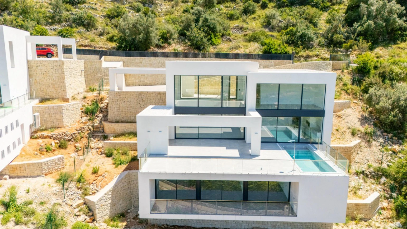 Magnificent newly built luxury villa with panoramic sea views for sale in La Sella Golf Resort, Pedreguer, Costa Blanca.