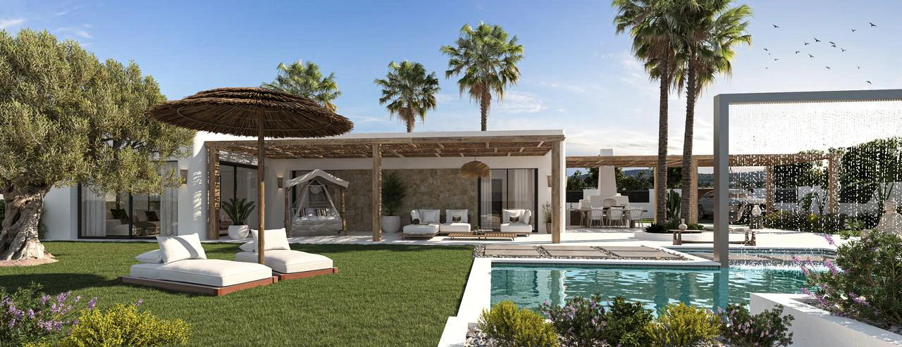 New build project modern villa with mediterranean touch for sale in Pedreguer, Costa Blanca
