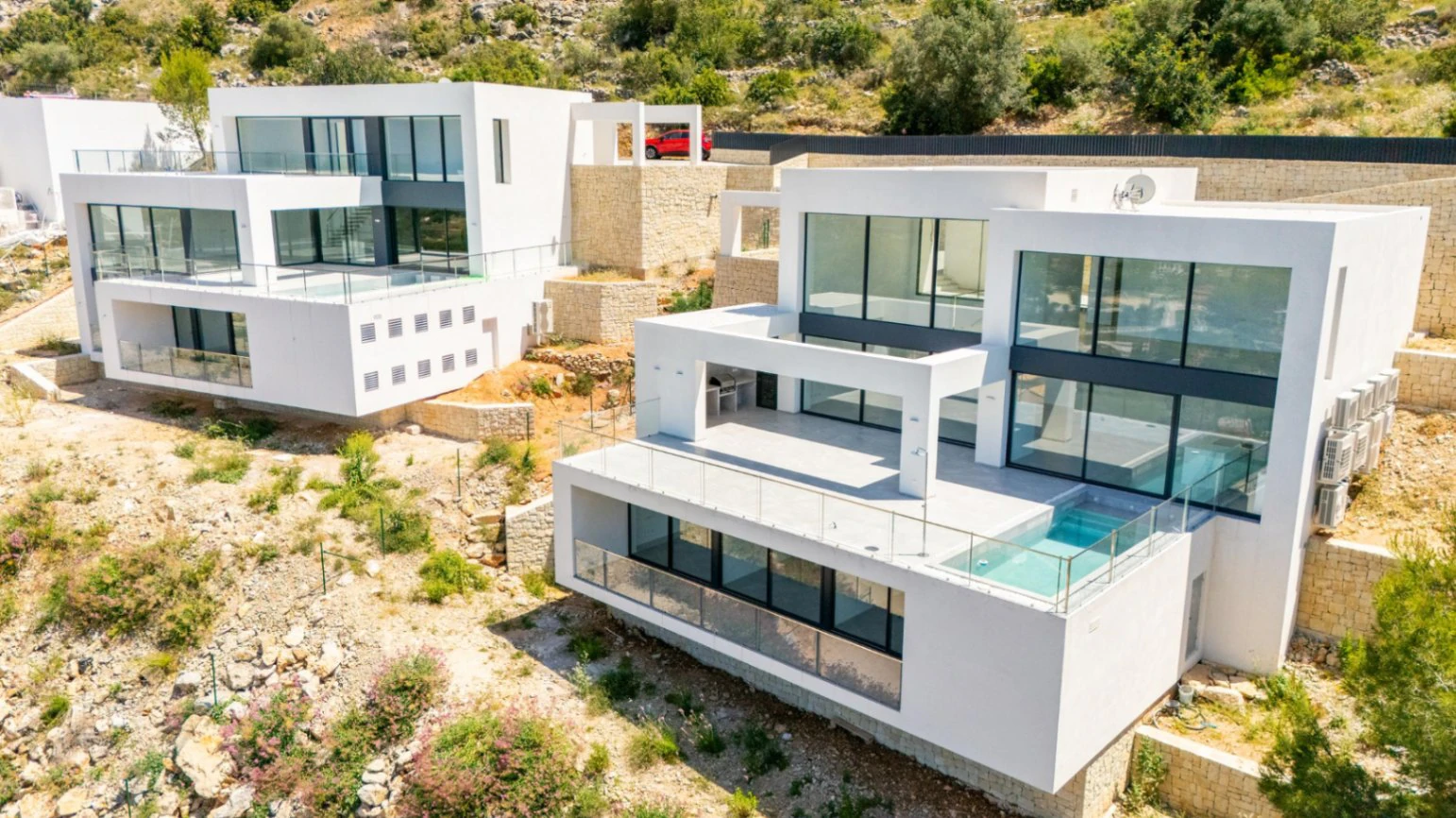Magnificent newly built luxury villa with panoramic sea views for sale in La Sella Golf Resort, Pedreguer, Costa Blanca.