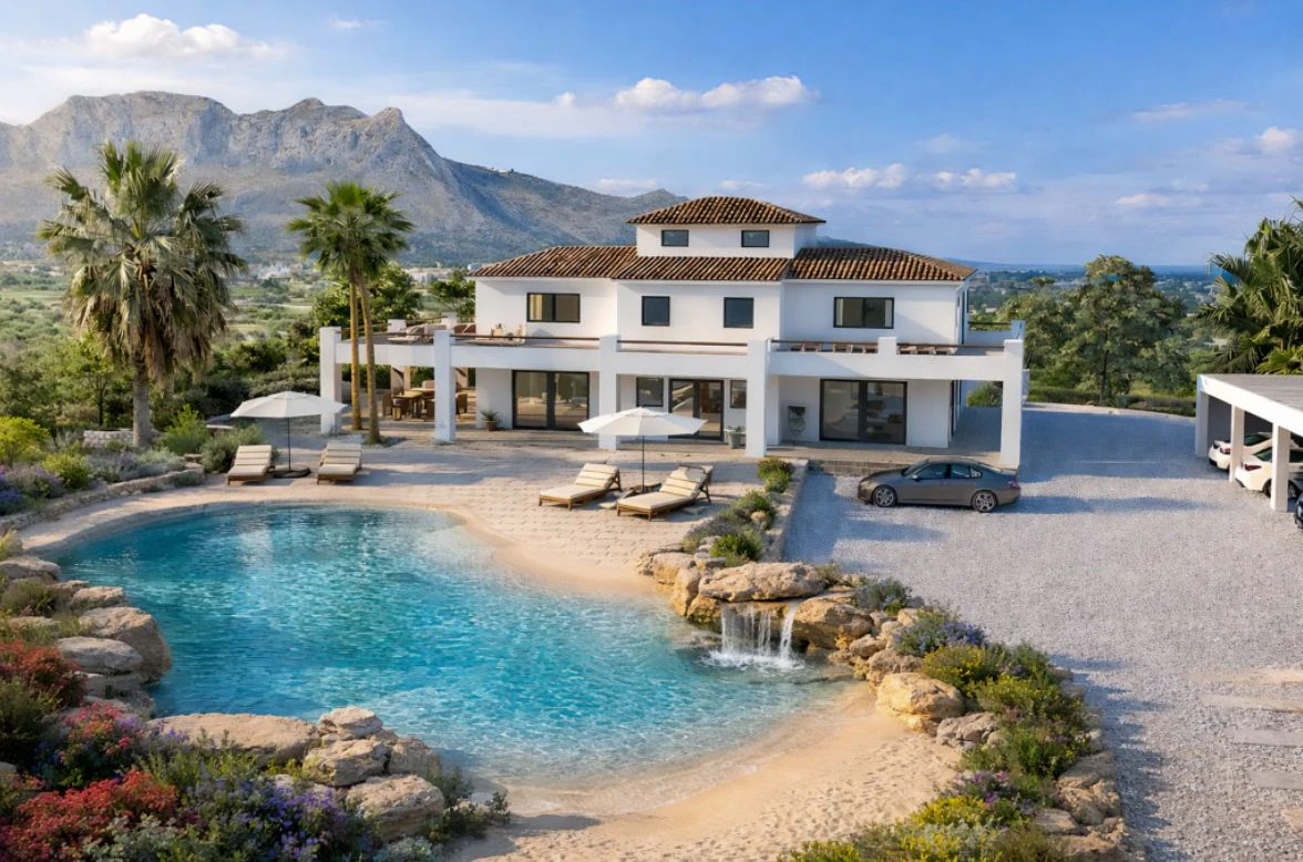 BP-595726 - Ample finca on a flat sunny plot for sale in Sale in La Sella Golf Resort, Pedreguer, Costa Blanca