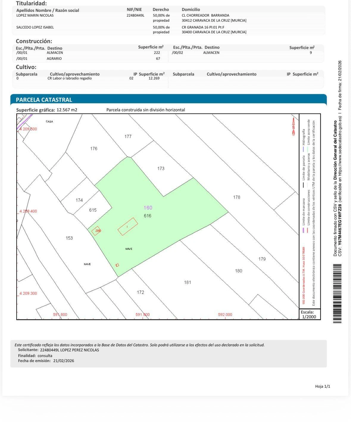RML-03036 - Oportunidad en Caravaca: Amplia Parcela de 1,2 Hectáreas (12.269 m²) con Excelente Acceso
