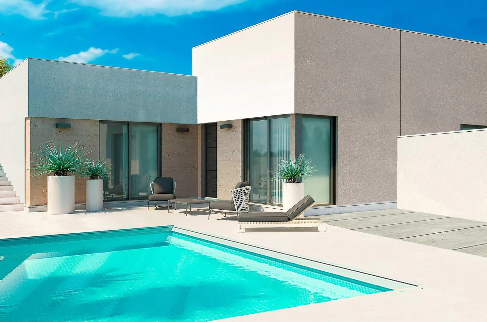 3556-00986 - NUEVA FASE - VILLAS INDEPENDIENTES en una sola planta con PISCINA PRIVADA en DAYA NUEVA