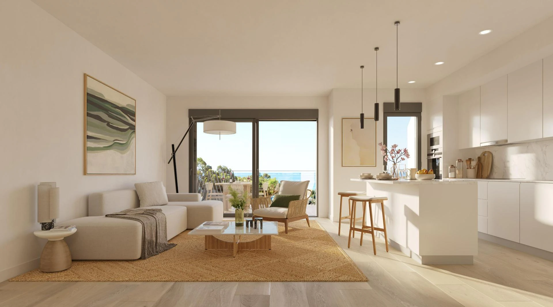 000127 - Nuevo apartamento de 3 habitaciones y 3 baños en Villa Joyosa
