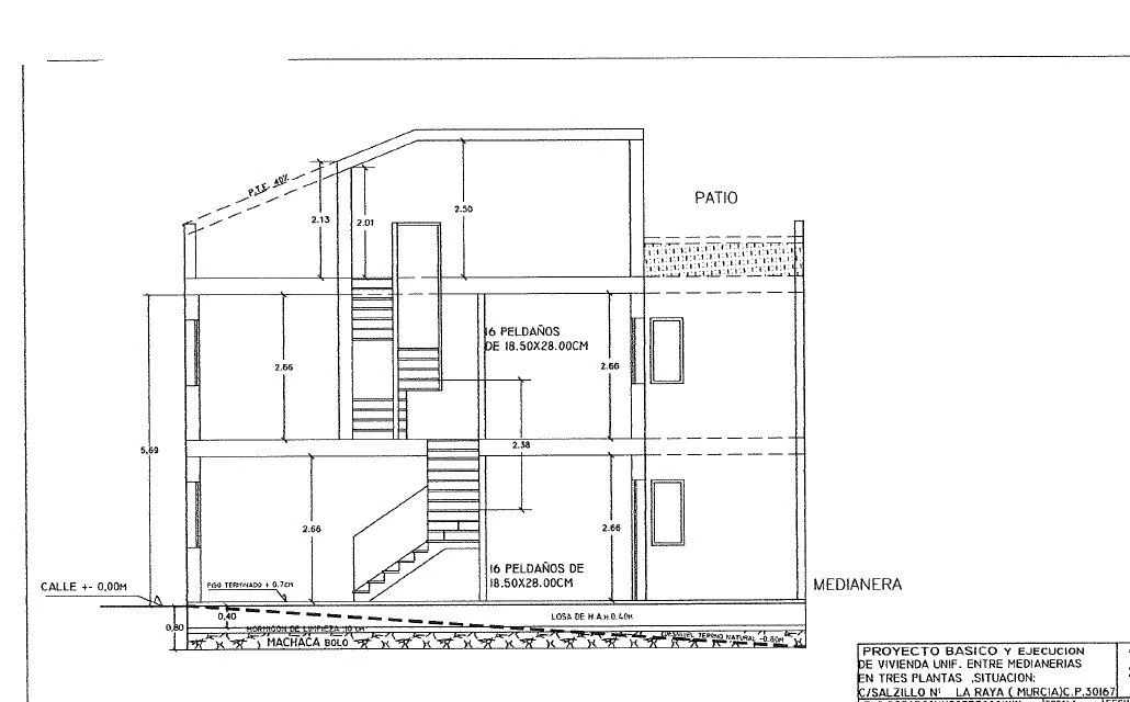 RML-03043 - Solar Urbano con Proyecto y Obra Iniciada en el Corazón de La Raya (Murcia)