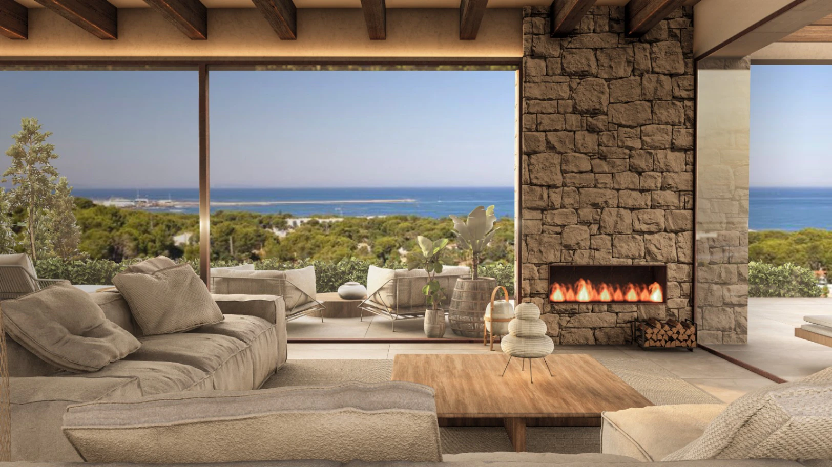 Chalet de nueva construcción en 2025 en Las Rotas con vistas panorámicas a mar y montaña