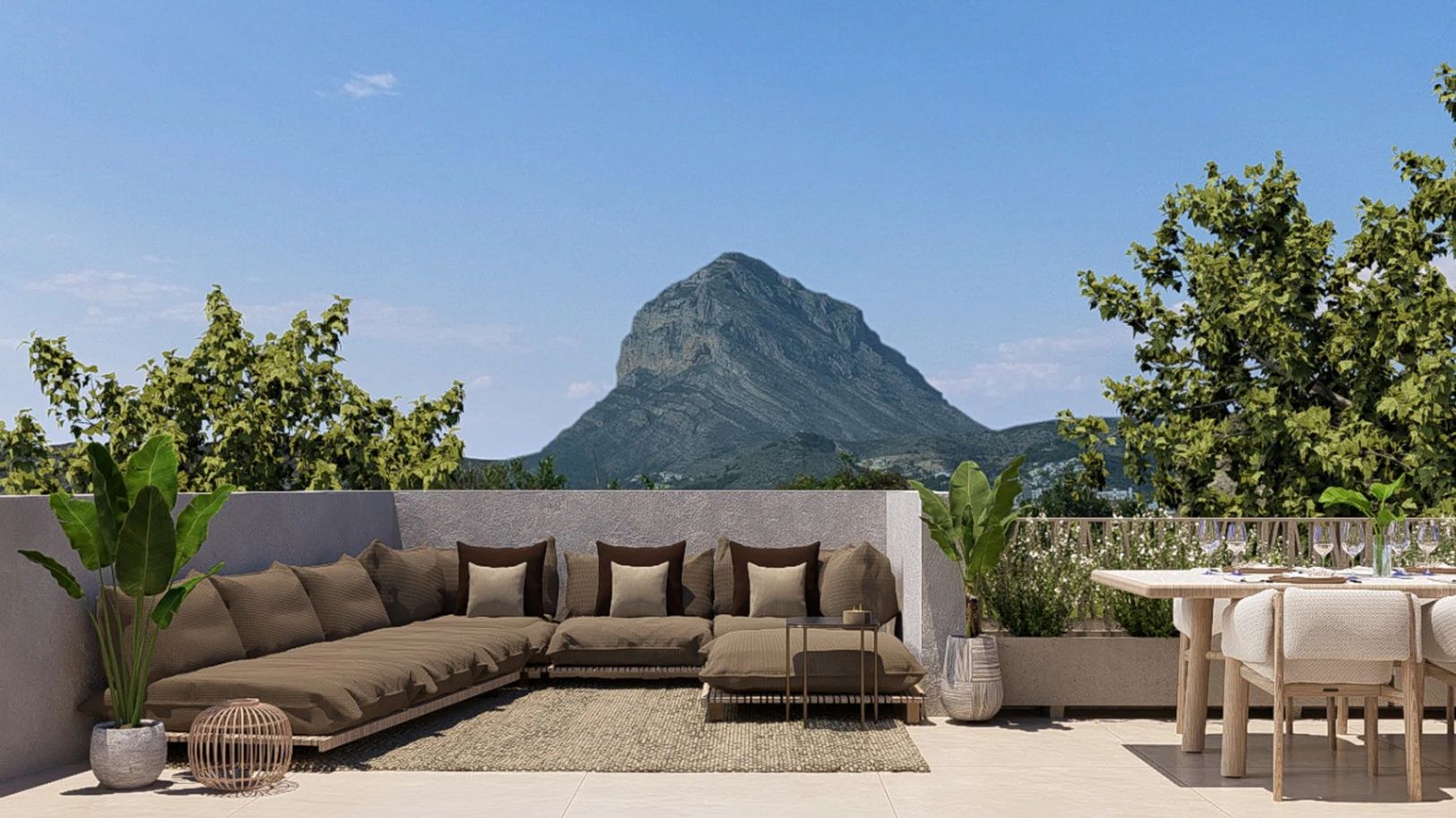 El Cielo de Xàbia: Ático Exclusivo con Terraza de 90 m² en Blooming Village.