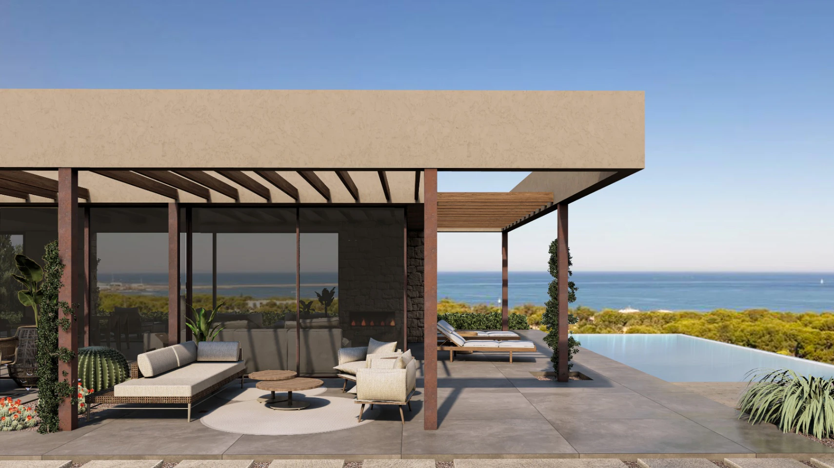 Villa nouvellement construite en 2025 à Las Rotas avec vue panoramique sur la mer et la montagne