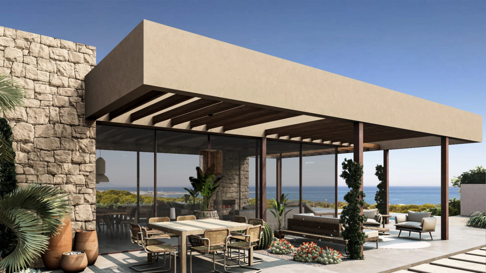 Chalet de nueva construcción en 2025 en Las Rotas con vistas panorámicas a mar y montaña