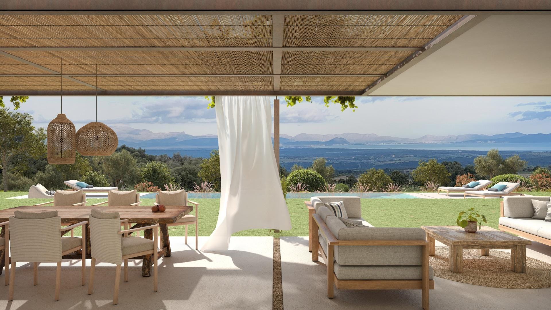 Proyecto rustico en ubicación única con vistas increíbles al mar y montaña.
