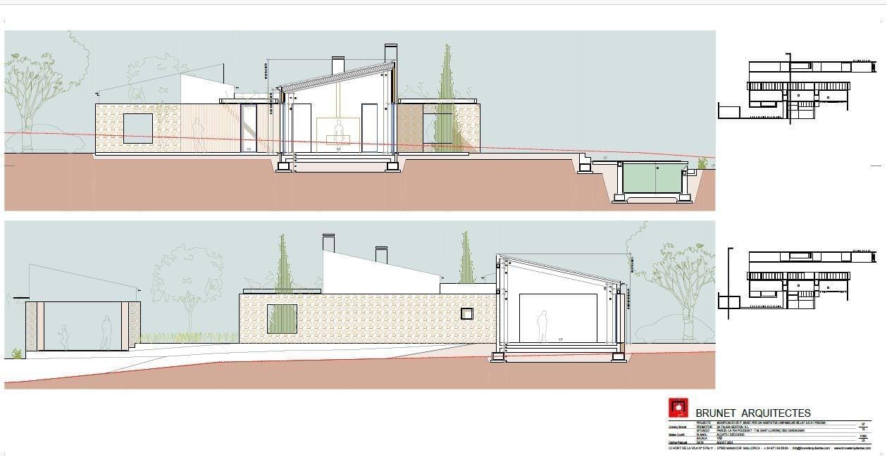 Proyecto rustico en ubicación única con vistas increíbles al mar y montaña.
