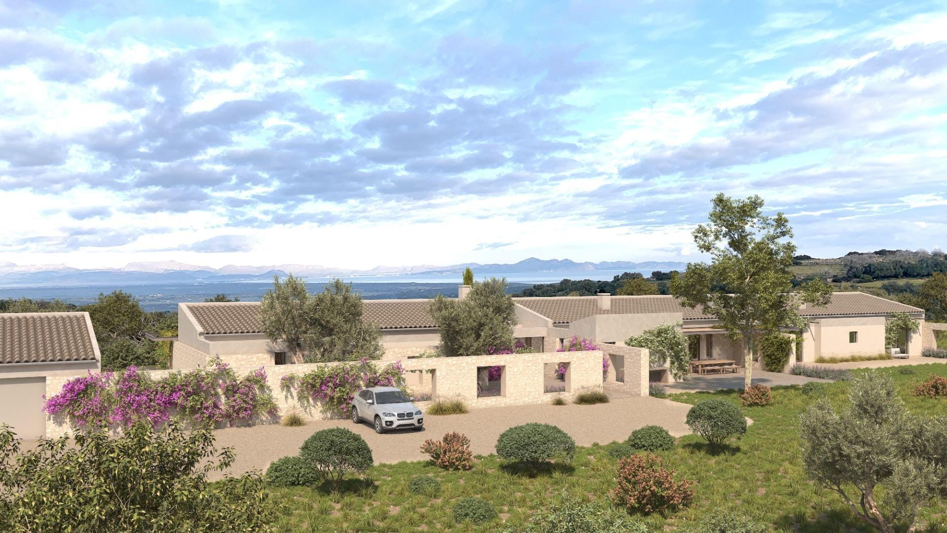 Proyecto rustico en ubicación única con vistas increíbles al mar y montaña.