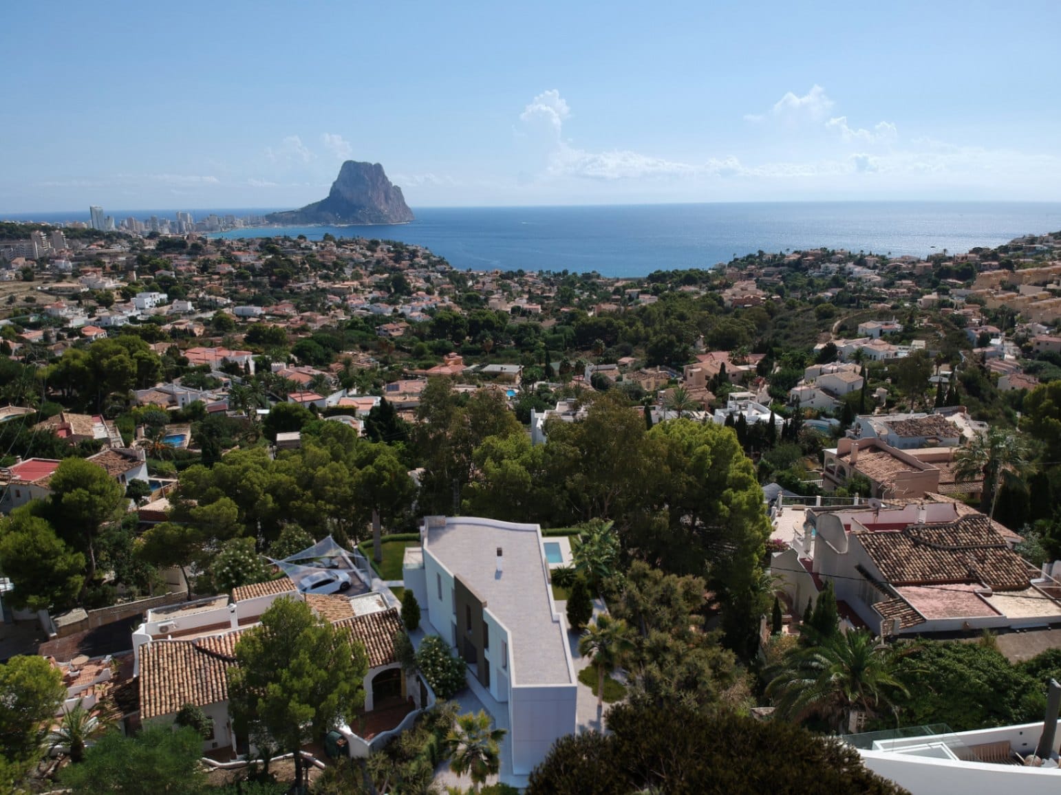 Proyecto: lujosa villa con vistas al mar en venta en Calpe