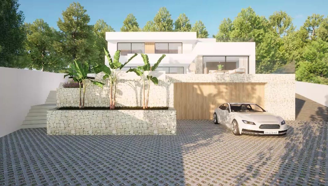 Proyecto de impresionante villa moderna en venta en Moraira