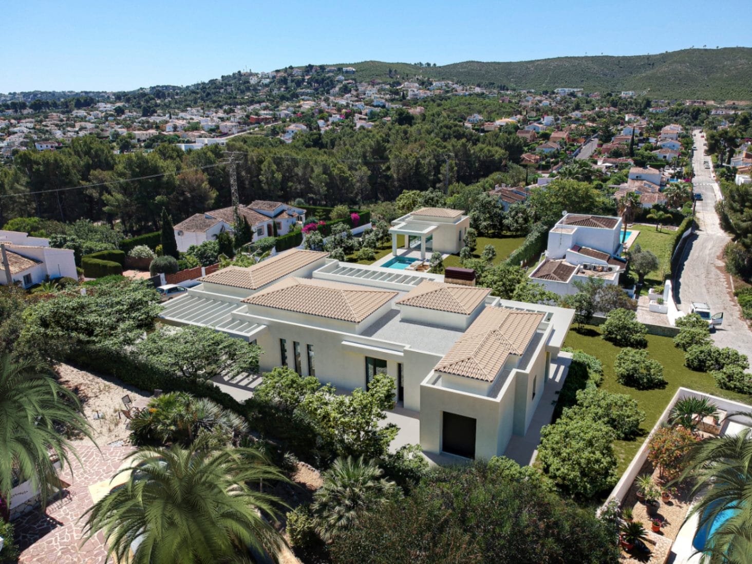 Elegante einstöckige Villa zum Verkauf in Javea