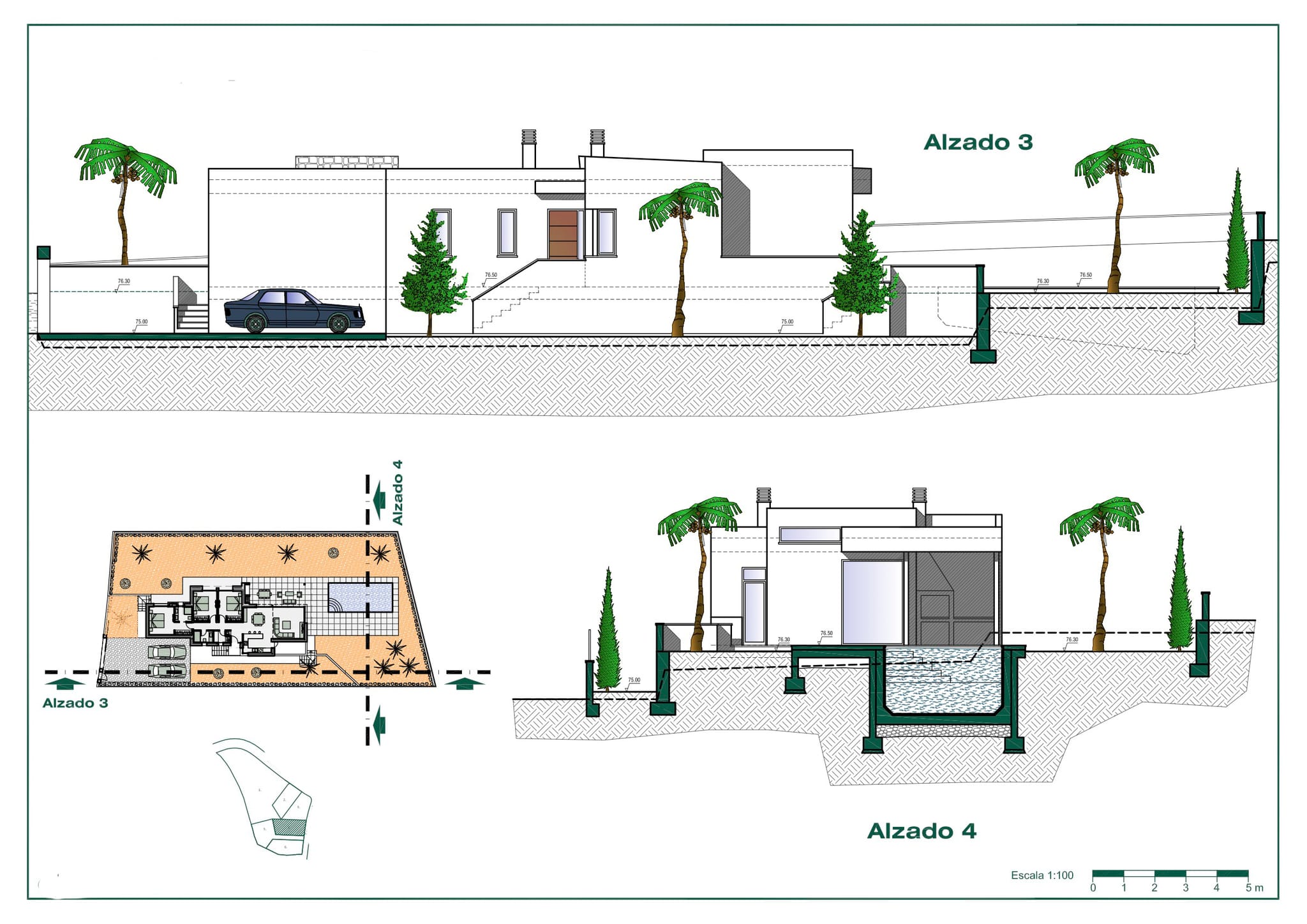 Einstöckiges Villenprojekt zu verkaufen in Benissa