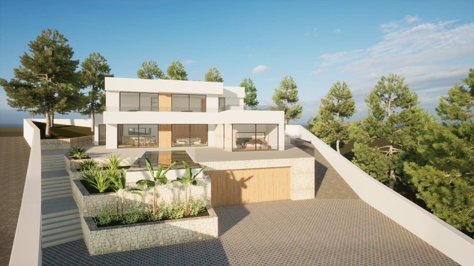 Proyecto de impresionante villa moderna en venta en Moraira