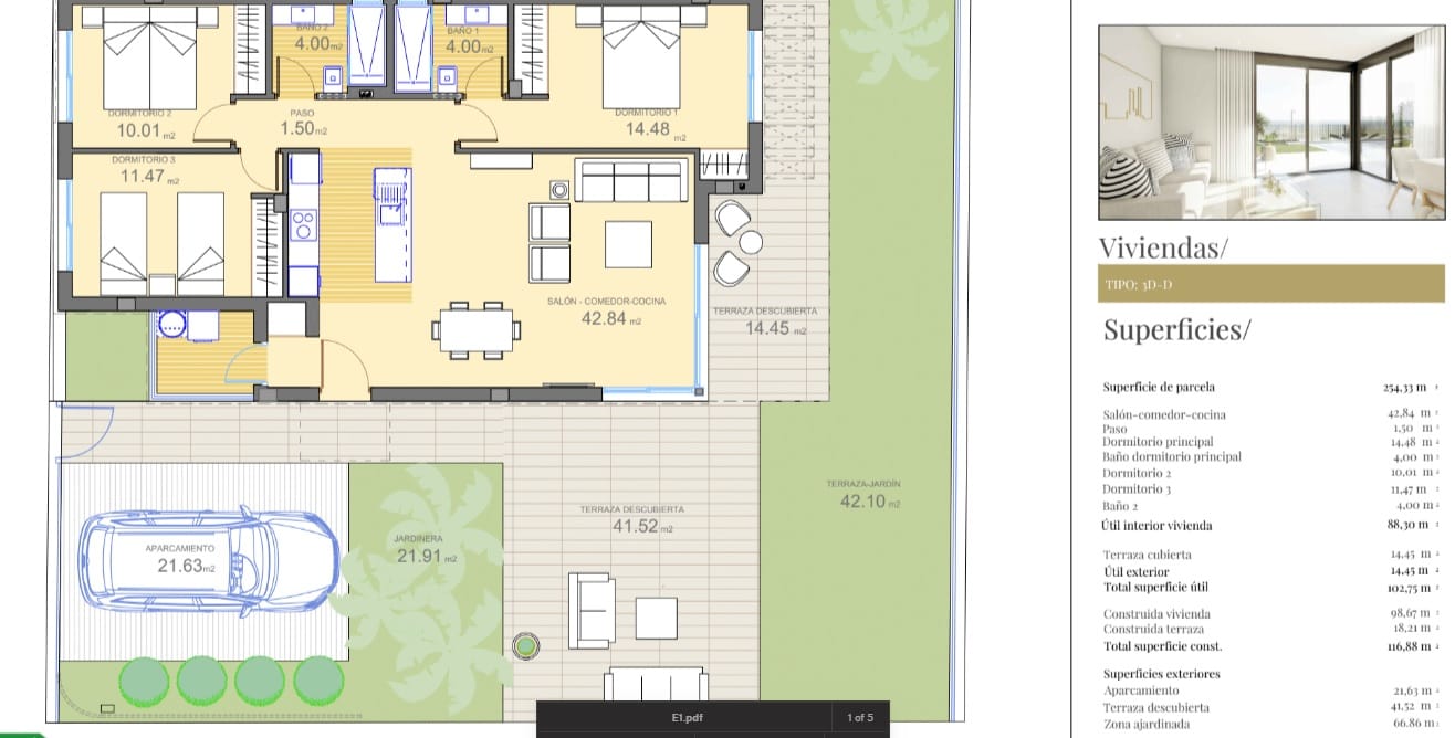 3 Bedroom, 2 Bathroom Villas for sale in Polop