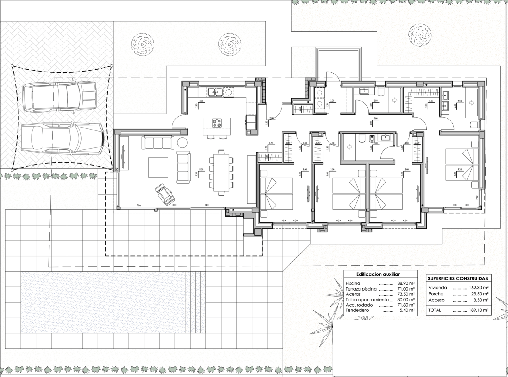 Proyecto de villa moderna en venta en Calpe