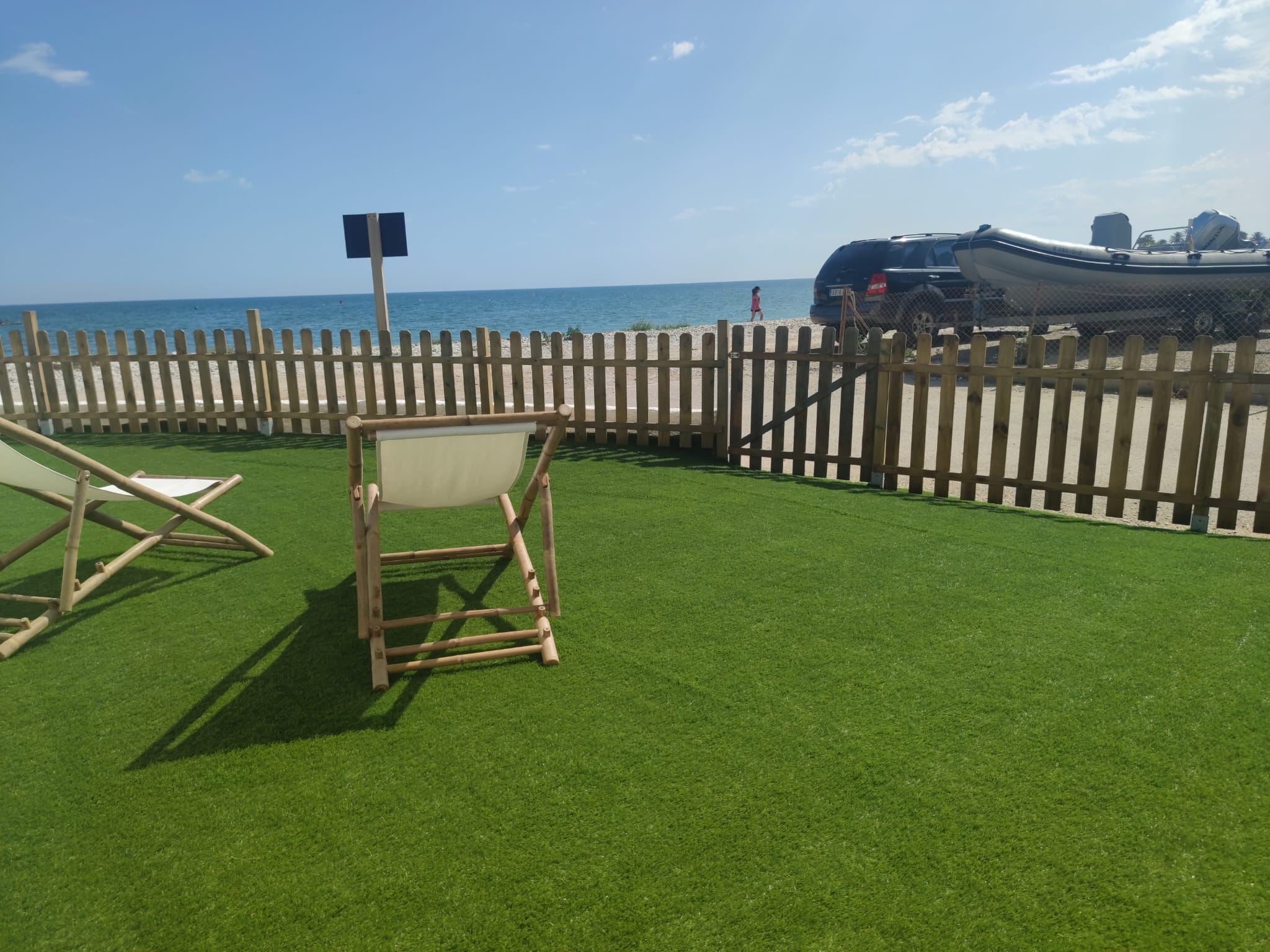 Gemütliche Villa direkt am Strand.