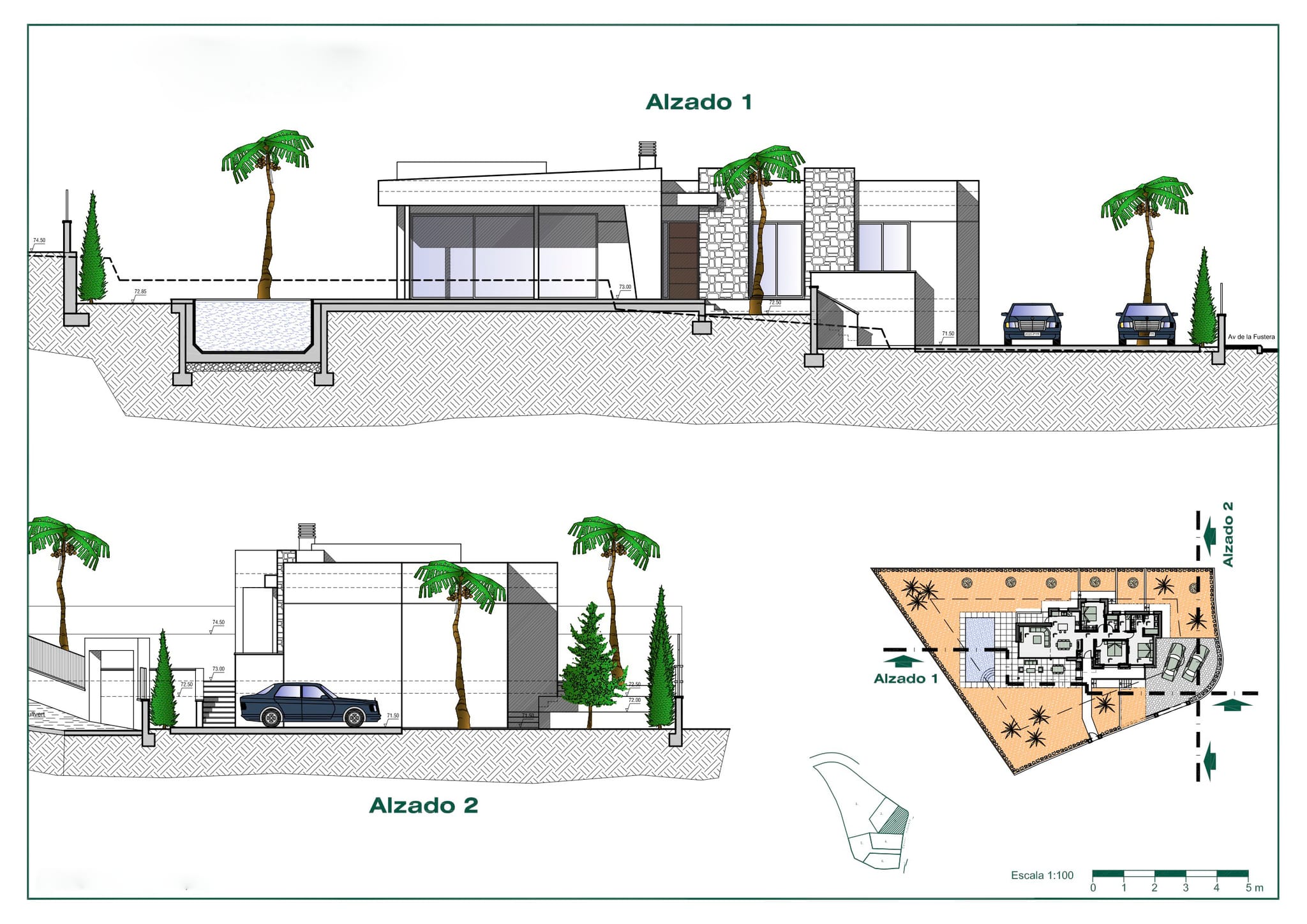 Einstöckiges Villenprojekt zu verkaufen in Benissa