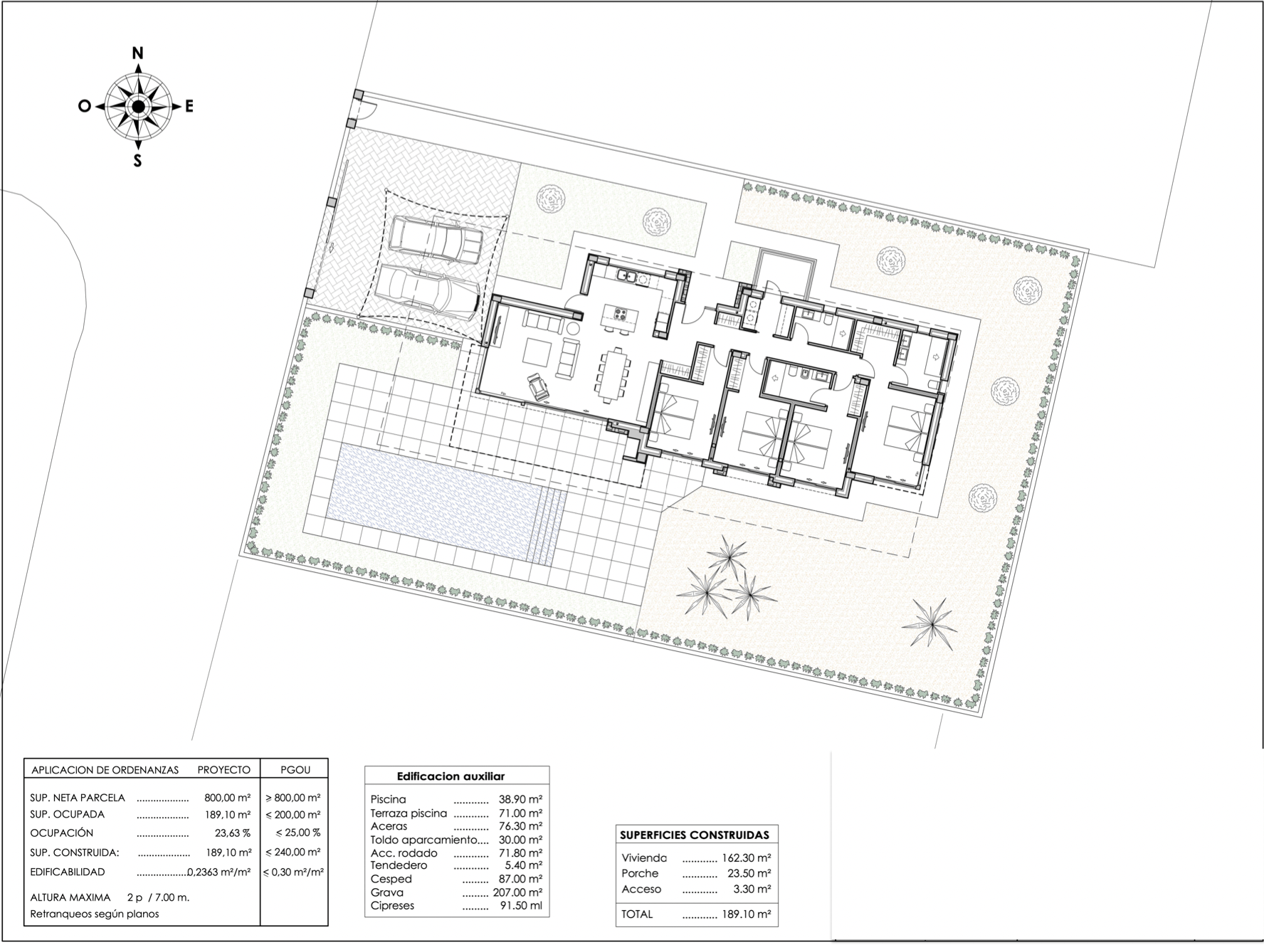 Proyecto de villa moderna en venta en Calpe