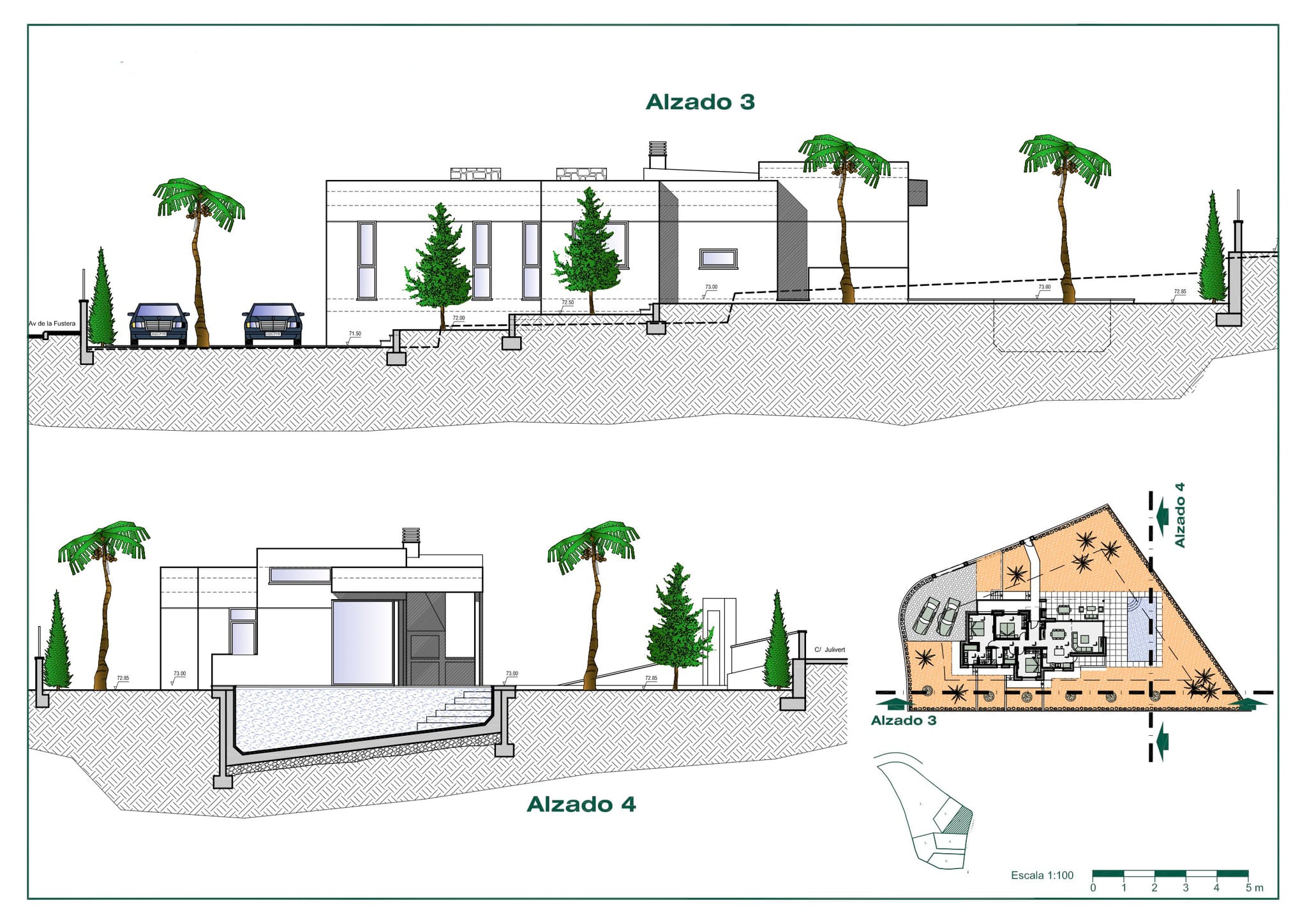 Einstöckiges Villenprojekt zu verkaufen in Benissa