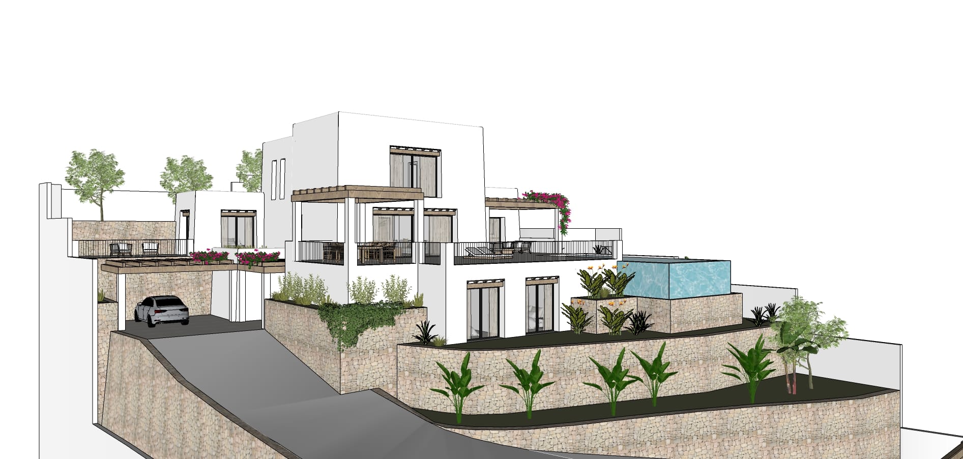 Villa im ibizenkischen Stil mit Meerblick zu verkaufen in Moraira