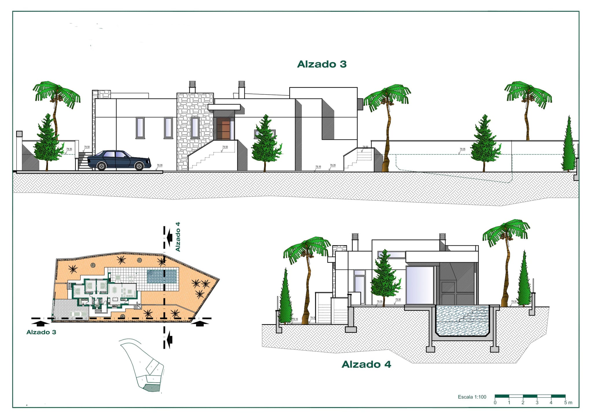 Einstöckiges Villenprojekt zu verkaufen in Benissa