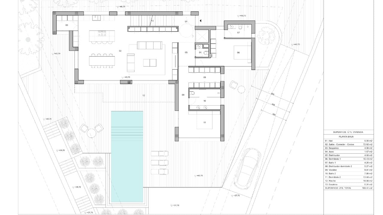 Proyecto de impresionante villa moderna en venta en Moraira