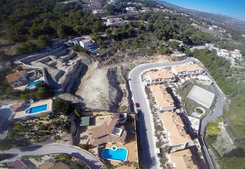 4 percelen met zeezicht te koop in Calpe
