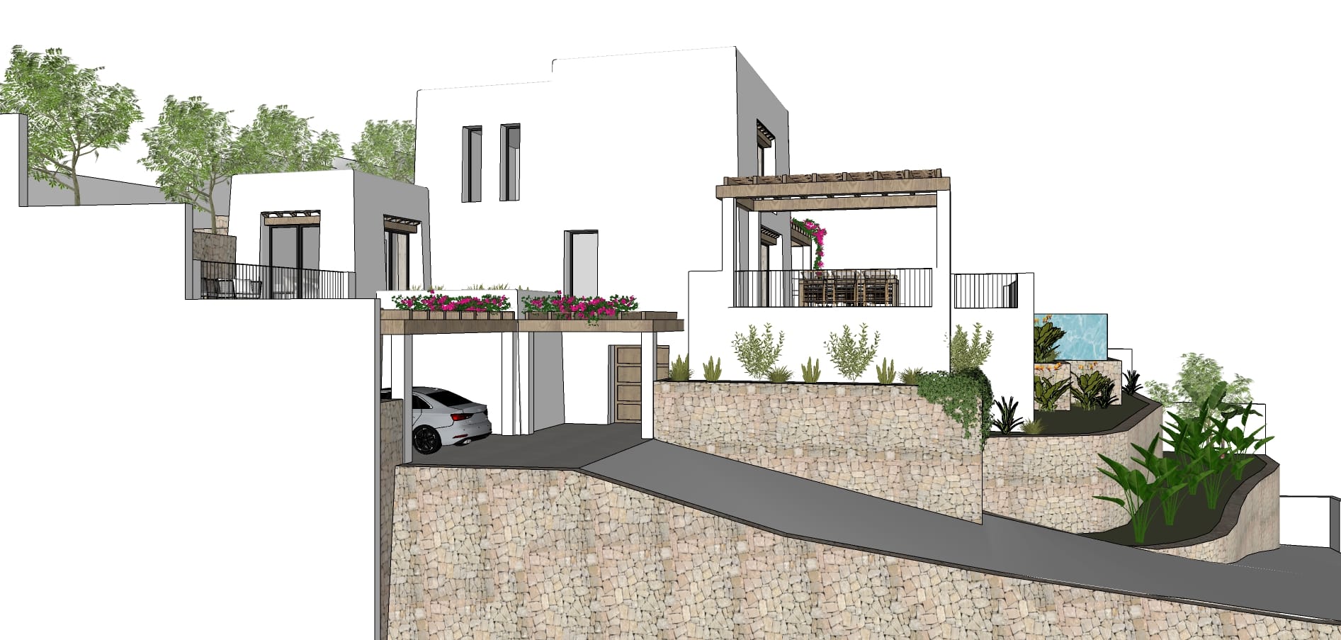 Villa im ibizenkischen Stil mit Meerblick zu verkaufen in Moraira