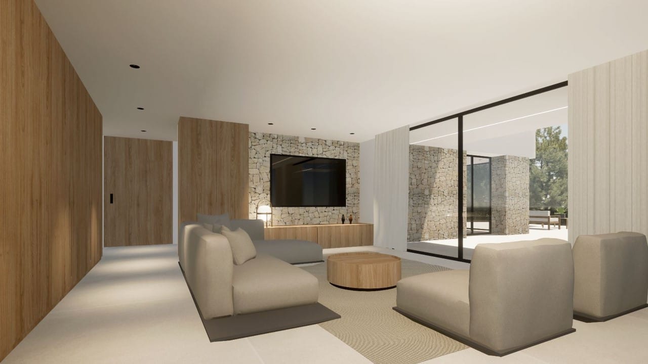 Proyecto de impresionante villa moderna en venta en Moraira