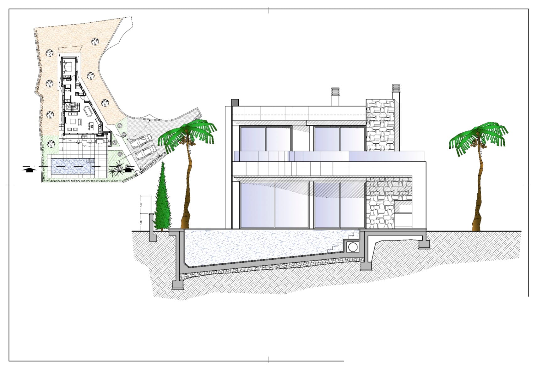 Proyecto: lujosa villa con vistas al mar en venta en Calpe