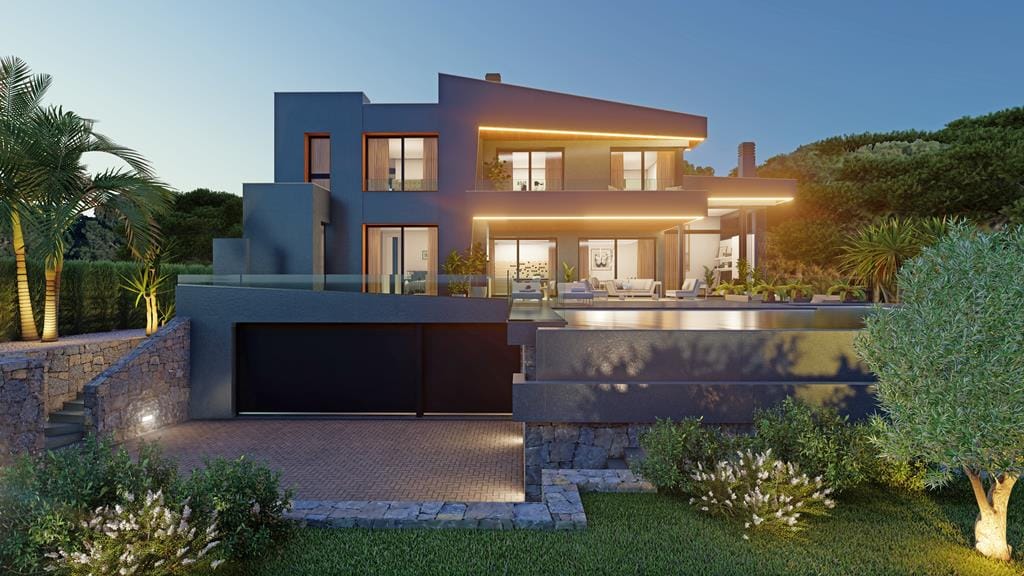 Villa de lujo estilo moderno con piscina en venta en Calpe