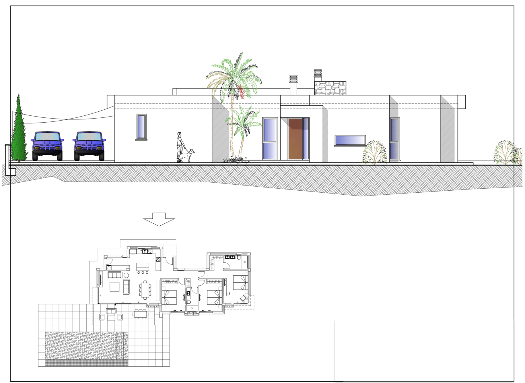 Modern villa project for sale, Calpe