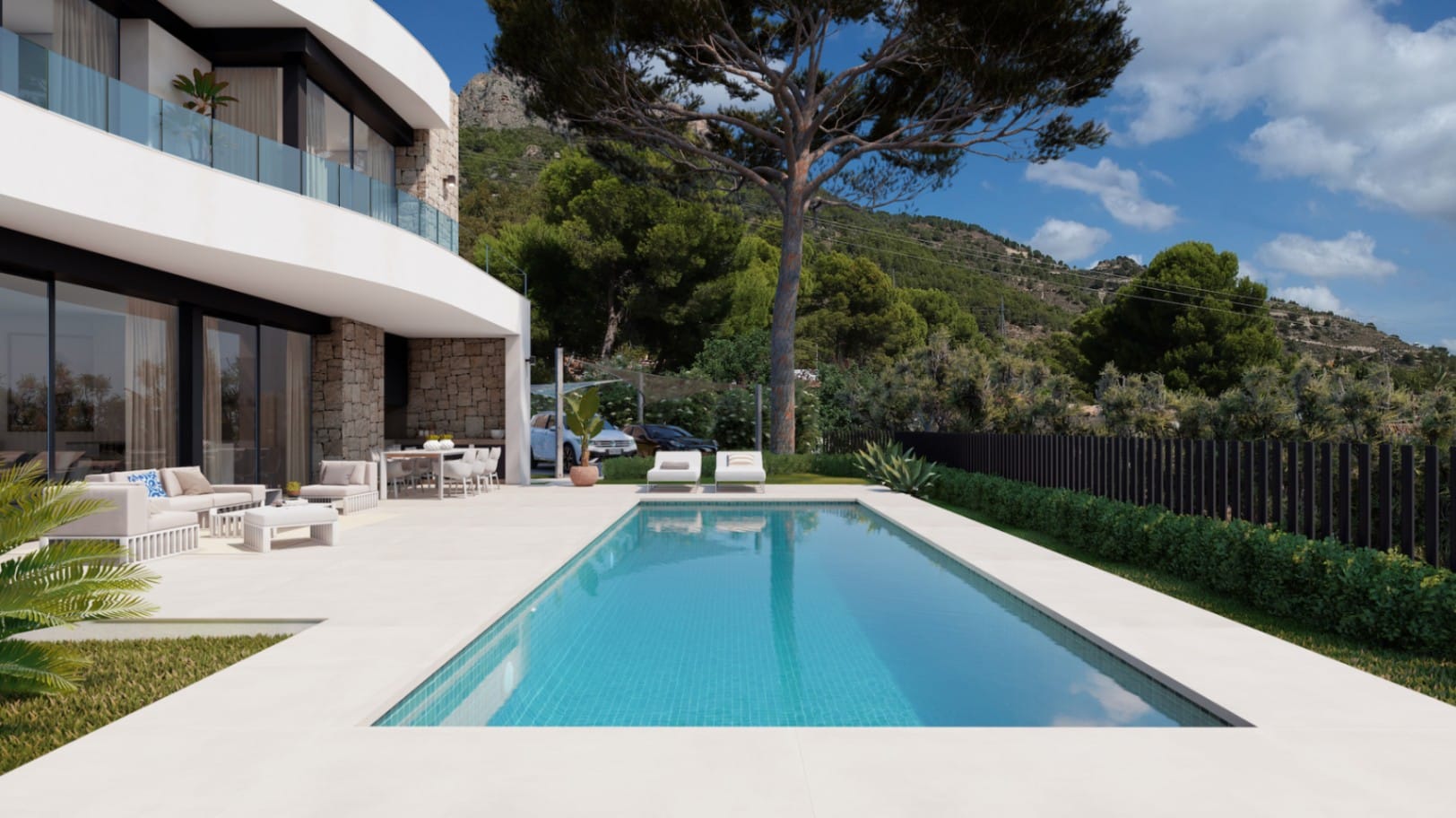 Proyecto: lujosa villa con vistas al mar en venta en Calpe