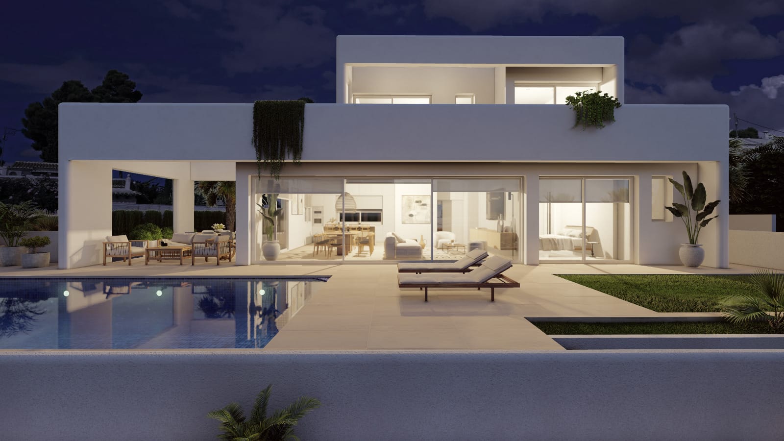 Moderne Villa mit Meerblick zu verkaufen in Baladrar, Benissa