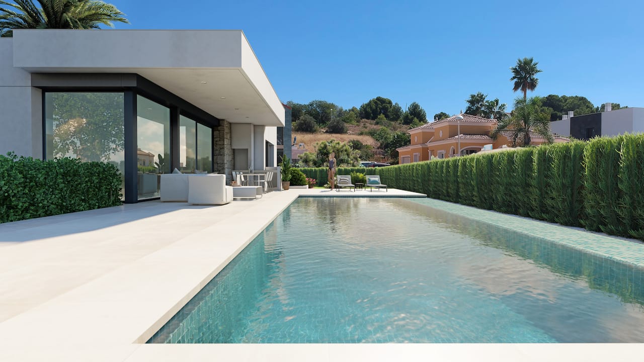 Modern villa project for sale, Calpe