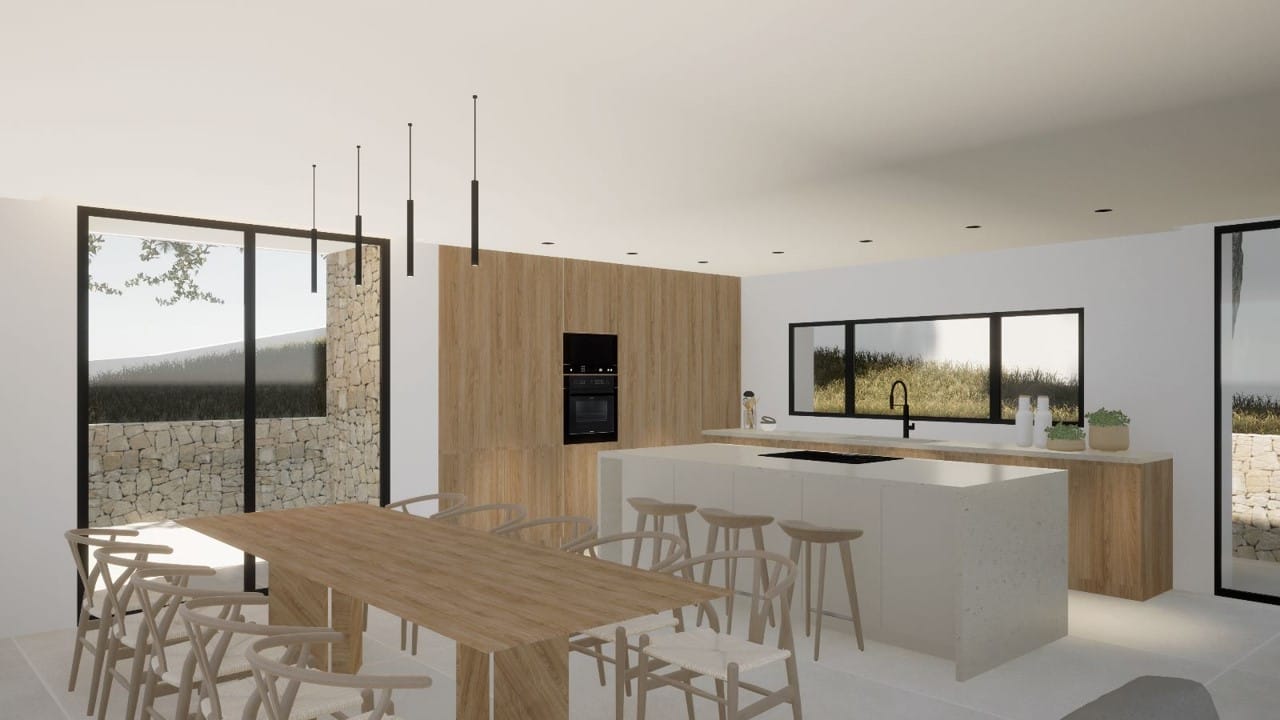 Proyecto de impresionante villa moderna en venta en Moraira